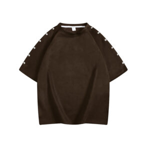 Suede Button-Down T-Shirt